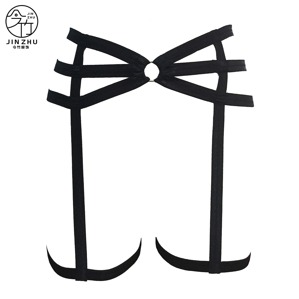 女士下衣 Black Waist-Hip-Thigh Harness – Multi-Strap Adjustable Body Binding