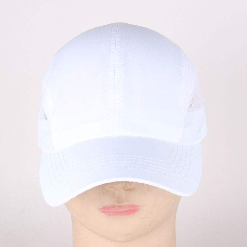 Sports Caps Lightweight White Breathable Side Mesh Running Baseball Cap Quick Dry Adjustable Outdoor Structured Sports Hat