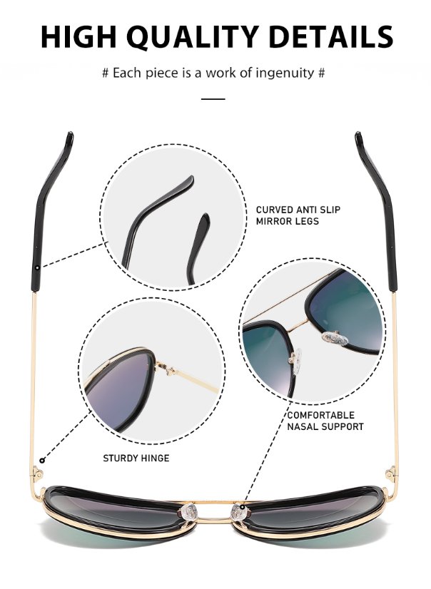 Casual Sunglasses 3378 Aviator Sunglasses