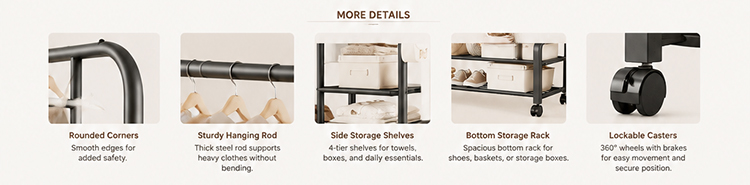 Double‑Rod Clothes Rack Double‑Rod Clothes Rack