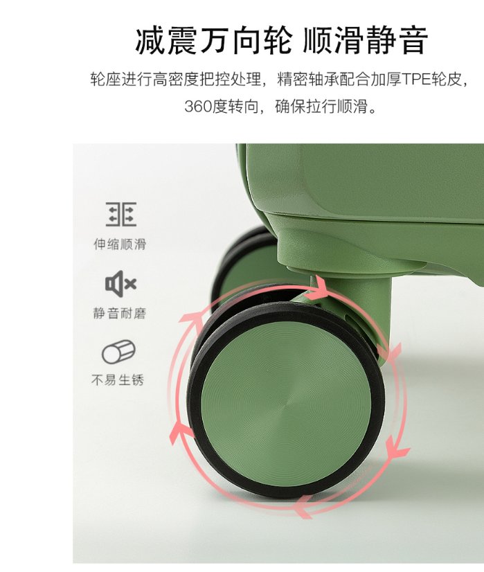 Trolley Luggage Hard-Shell Travel Suitcase