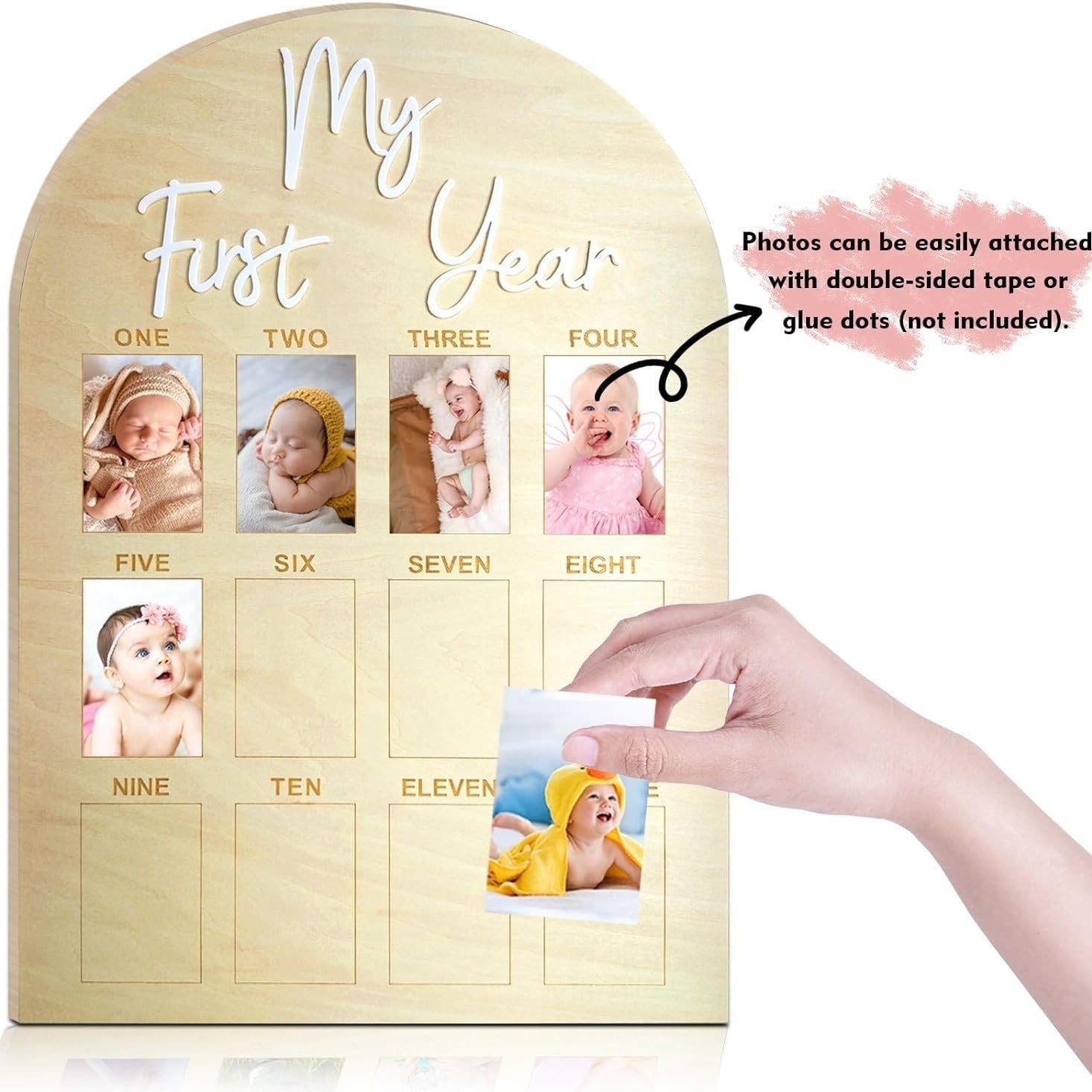 Infant Baptism Newborn First Year Milestone Photo Frame