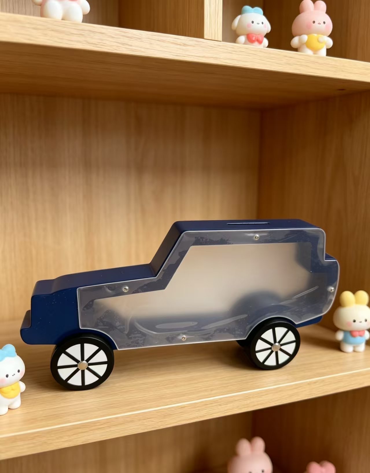 Holidays, gifts Solid Wood Car Shape Piggy Bank