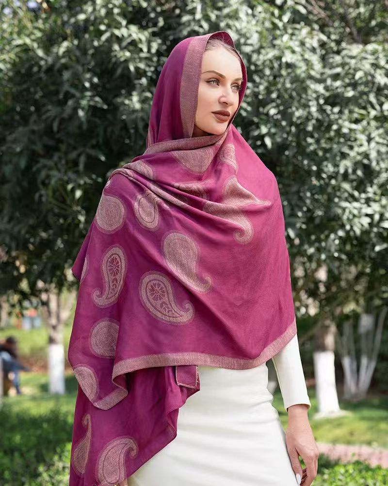 Rayon Viscose Long Scarves Jacquard Long Scarf, Headscarf and Shawl