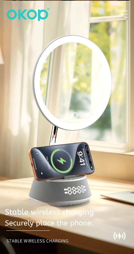 Portable Outdoor Bluetooth Speaker KP-856 Wireless Charging Bluetooth Speaker