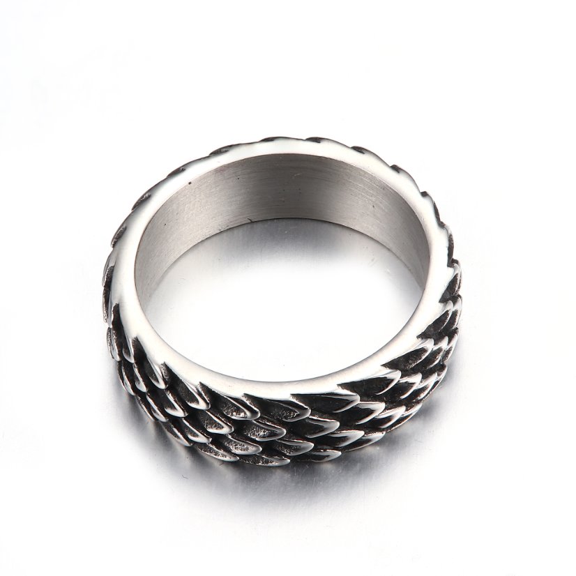 Rings Dragon Scale Stainless Steel Ring