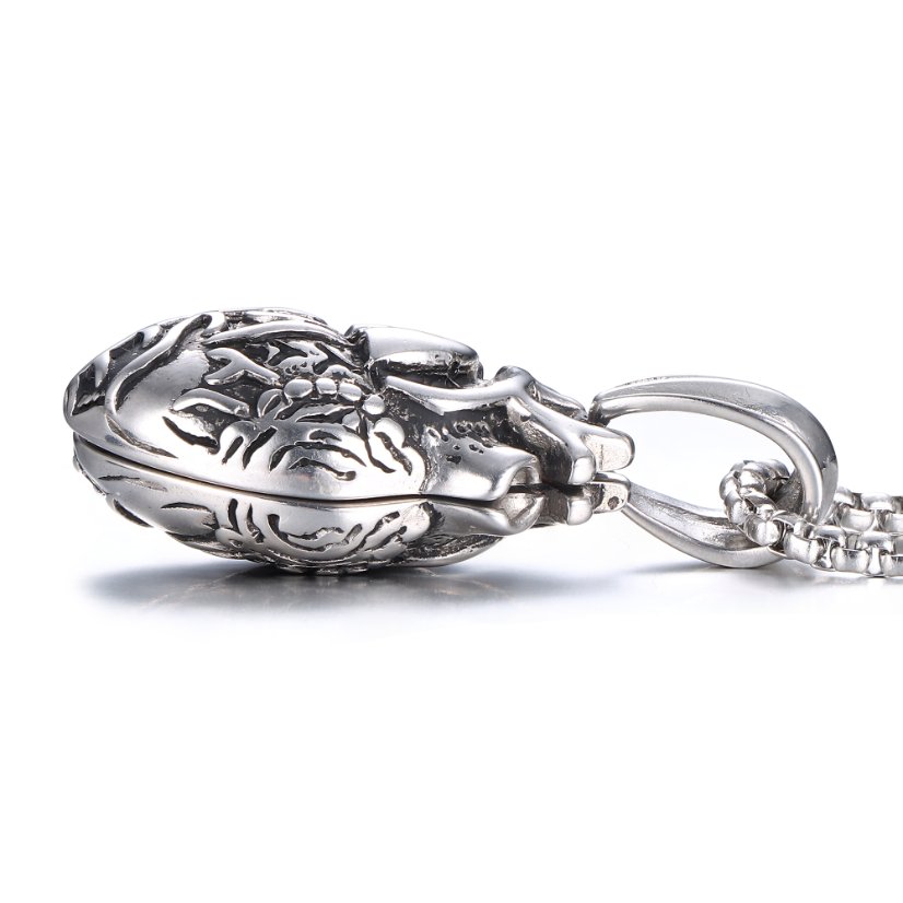 Pendants Heart Stainless Steel Open Necklace