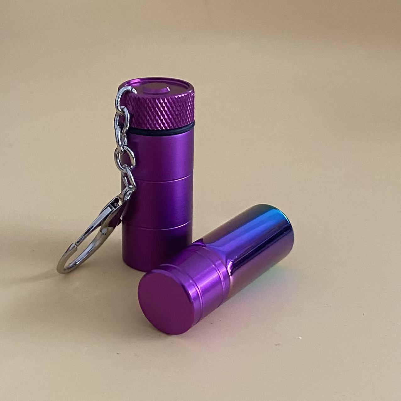 Keychain Storage Multi‑Color Metal Portable Storage Pendant