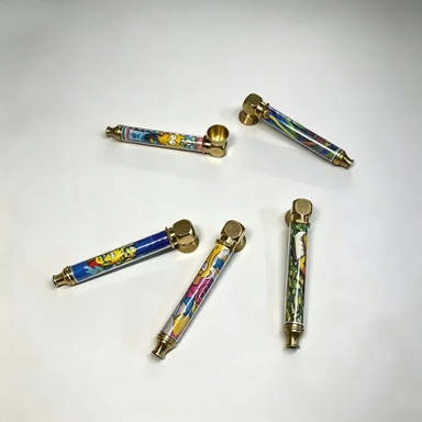 Novelty Storage Tubes Anime‑Printed Metal Portable Storage Tube