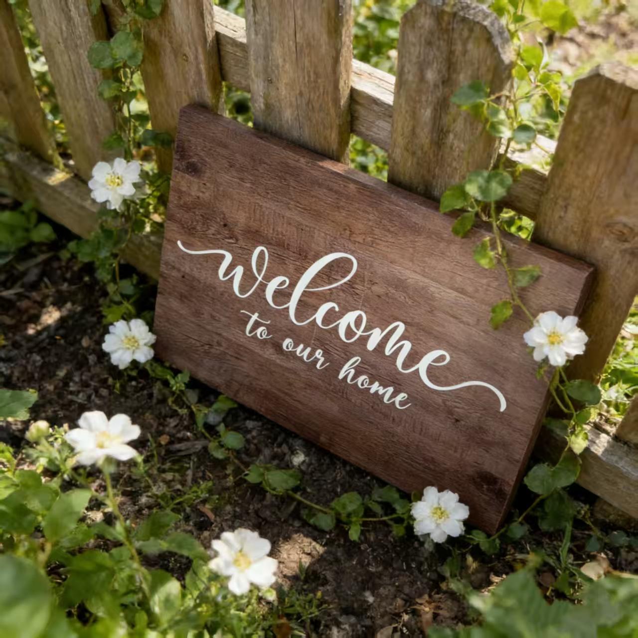 Wedding Supplies Vintage European Wedding Custom Welcome Wooden Sign