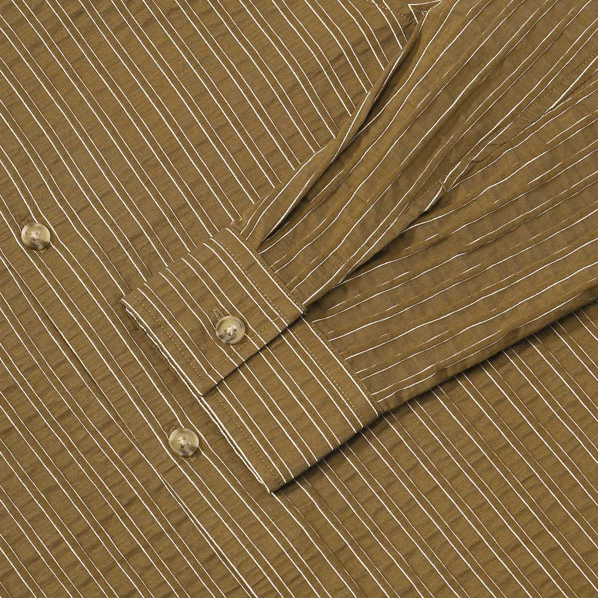 Casual Shirt Lyocell Slub Stripe Shirt