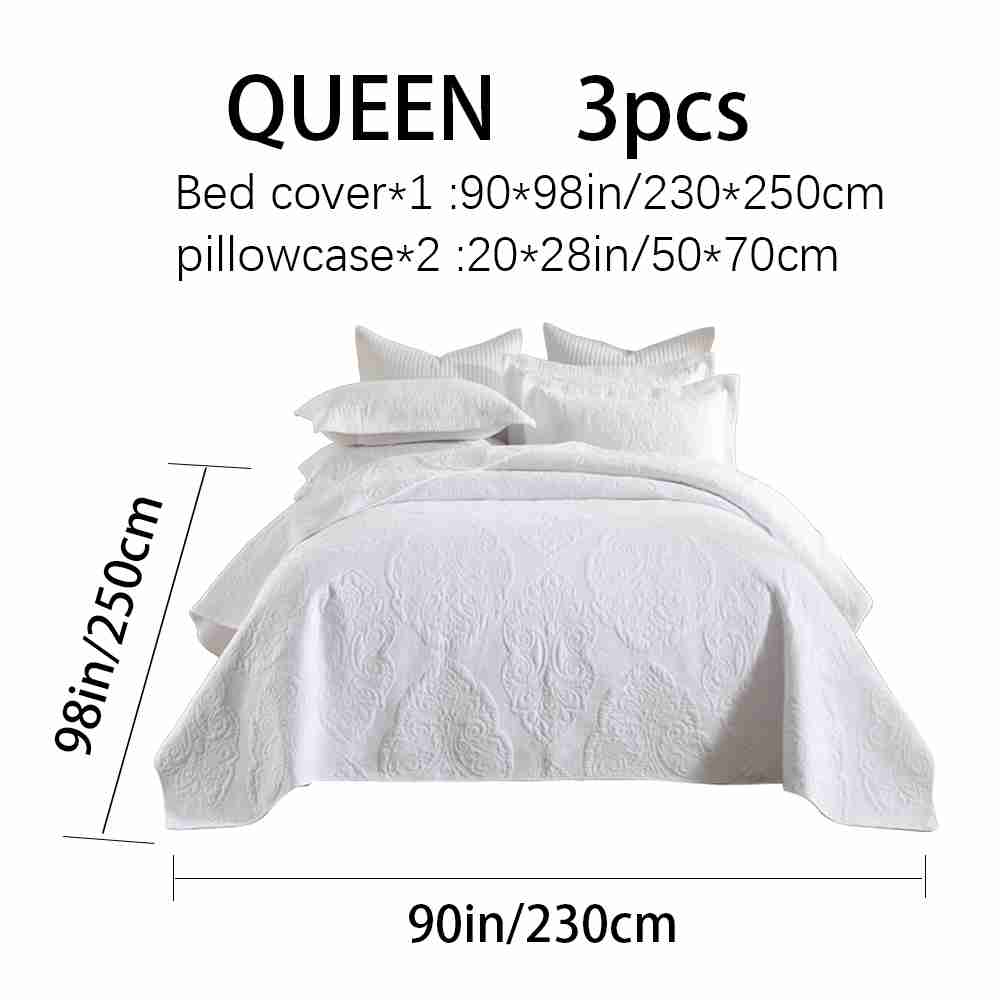 3-Piece Sets Encrypted Quilting Quilt Set Peliss
