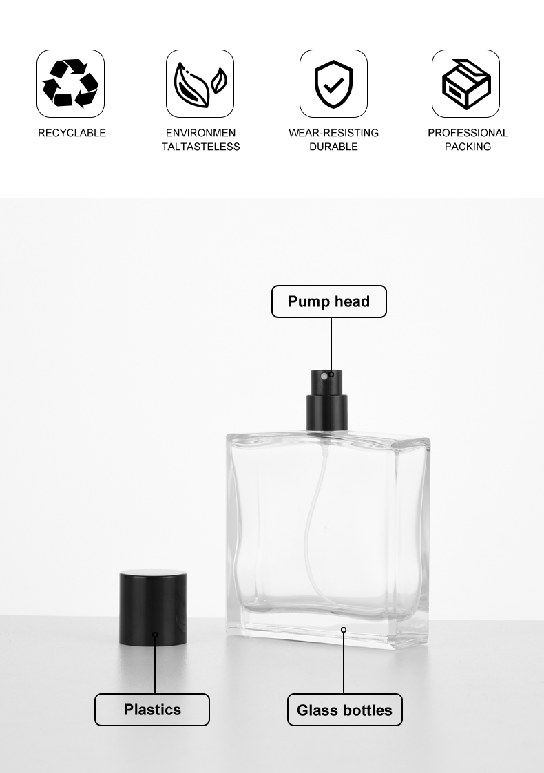 frasco de perfume 100ml Large-Capacity Perfume Spray Bottle
