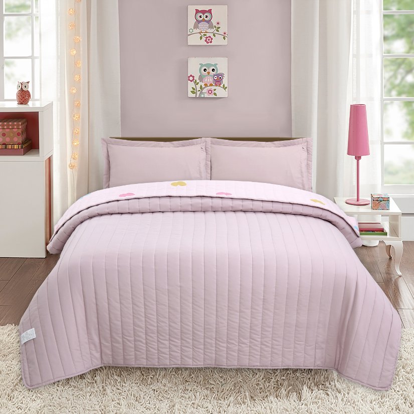 Children Digital Printed Bedspreads A08 Ballerina & Unicorn Kids Bedding Set