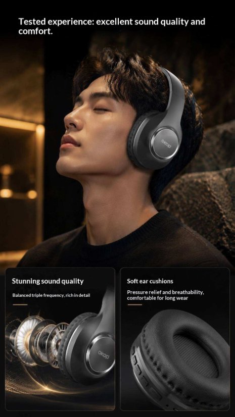 Over-Ear Headphones KP-H110 Wireless Bluetooth Speaker