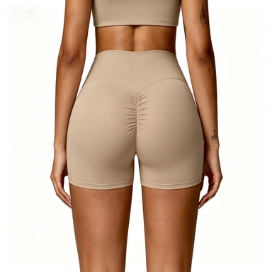 Yoga & Activewear Women's High-Waist Ruched Butt-Lifting Yoga Shorts