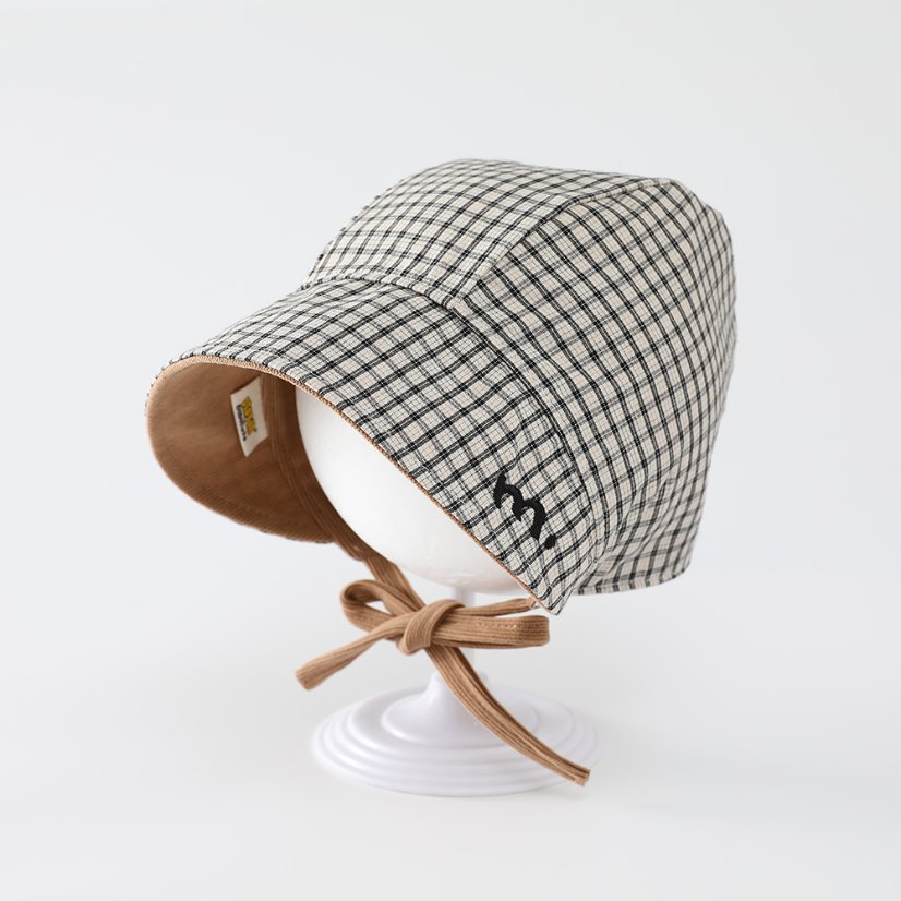 Autumn Style Light Corduroy & Grid Double-Face Children’s Crossbody Bag