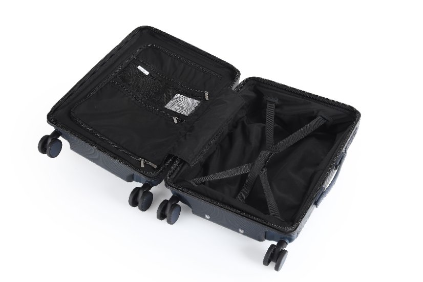 PC Material PC 922 Diagonal‑grain shell with black aluminum frame