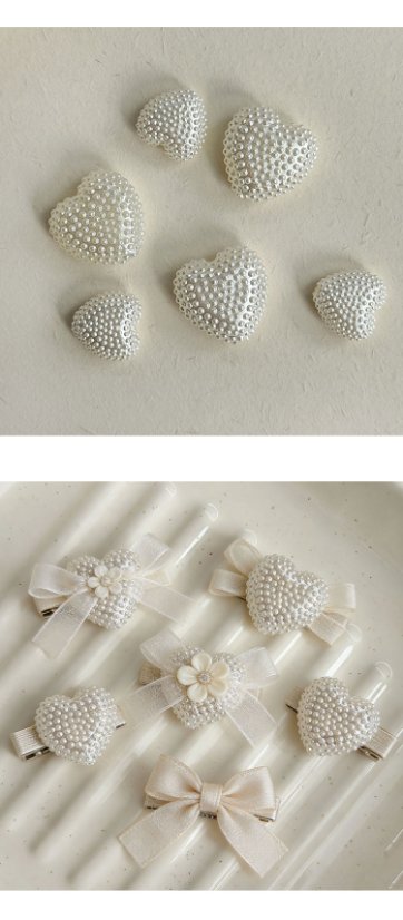 Imitation Pearl Beads heart beads