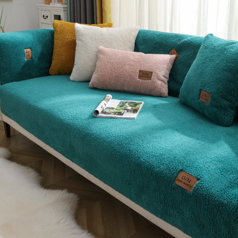 Plush sofa cushion Lamb Fleece Sofa Cushion