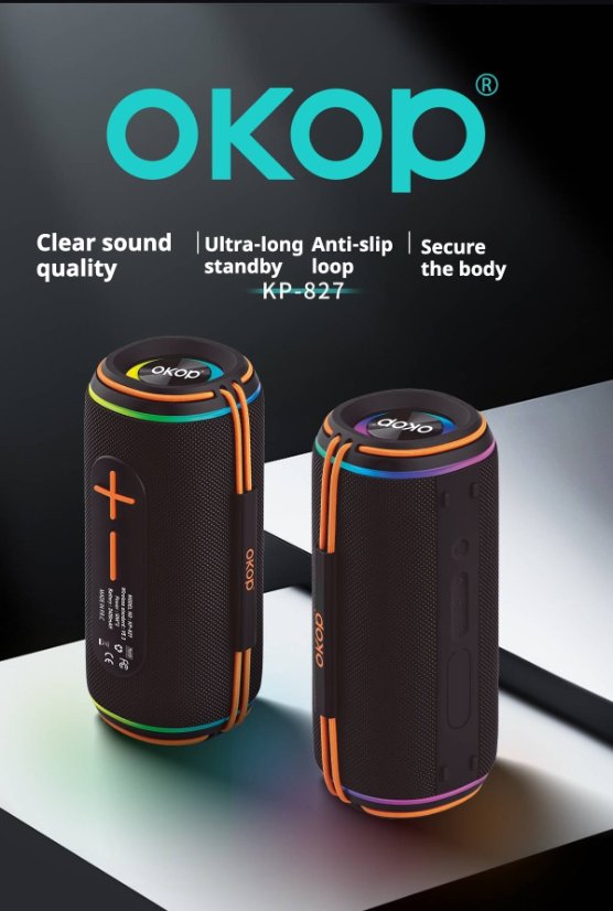 Portable Outdoor Bluetooth Speaker KP-827 Wireless Bluetooth Speaker