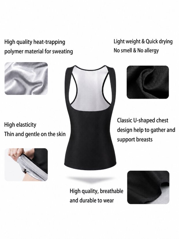 vest-top-tshirt-jacket-bra-tank Sauna Vest for Women Sweat Waist Trainer Vest Sauna Suit Workout Tank Top for Working Out