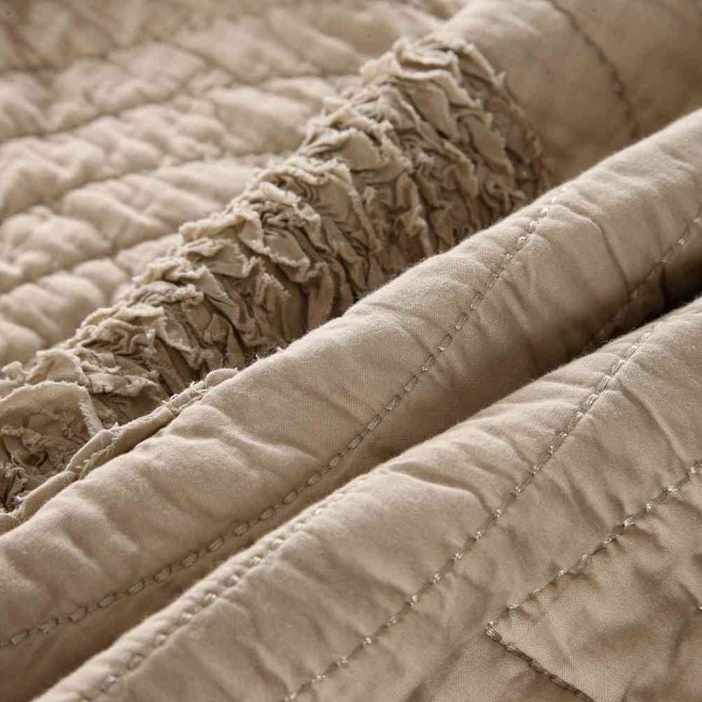 3-Piece Sets Encrypted Quilting Quilt Set Circular Pattern