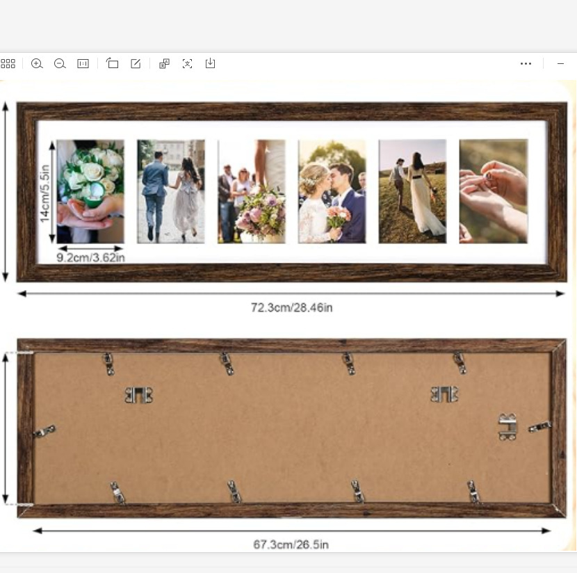 MDF Picture Frames Six-grid and seven-grid photo frames