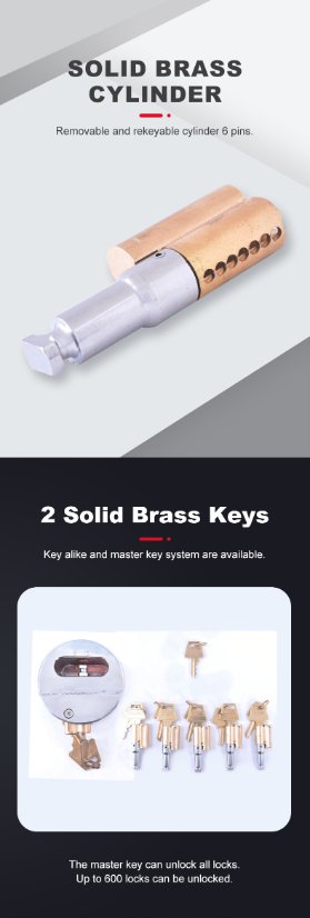 Puck Lock PS71 - Stainless Steel Hockey Padlock