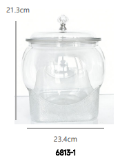 Square-bottom sealed jar Square‑Bottom Airtight Jar 6811‑1 Series