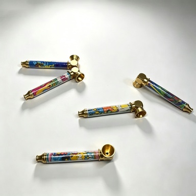 Novelty Storage Tubes Anime‑Printed Metal Portable Storage Tube