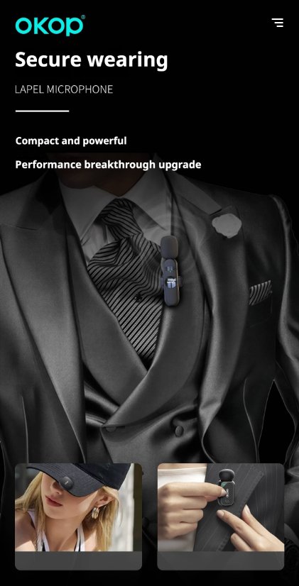 Lapel Microphone KP-M115/116/117/118/119/120