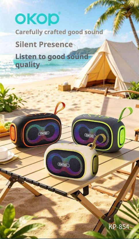 Portable Outdoor Bluetooth Speaker KP-854 Wireless Bluetooth Speaker