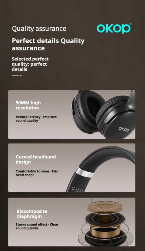 Over-Ear Headphones KP-H101 Wireless bluetooth speaker
