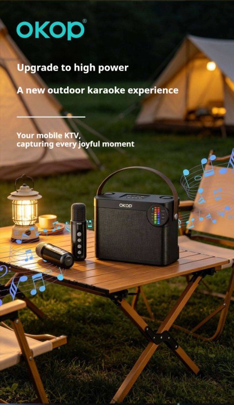 Karaoke Speaker System KP-K09 Wireless Bluetooth Karaoke Microphone and Speaker