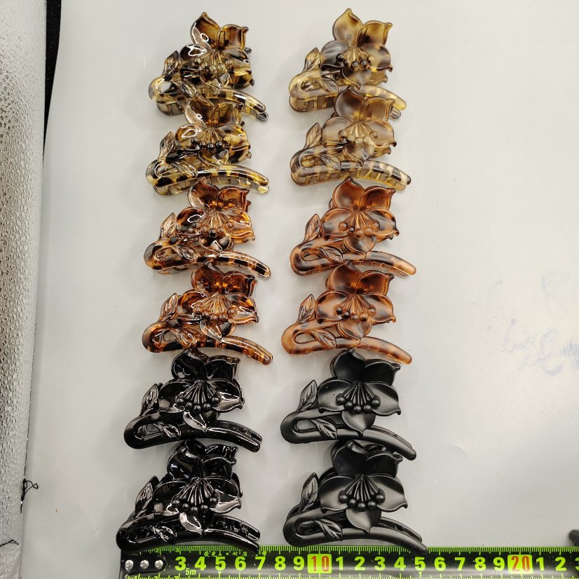 Claw clip Rubber 6-Color Single Flower