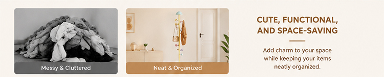Kids' Clothes Rack Children’s Mushroom Coat Rack