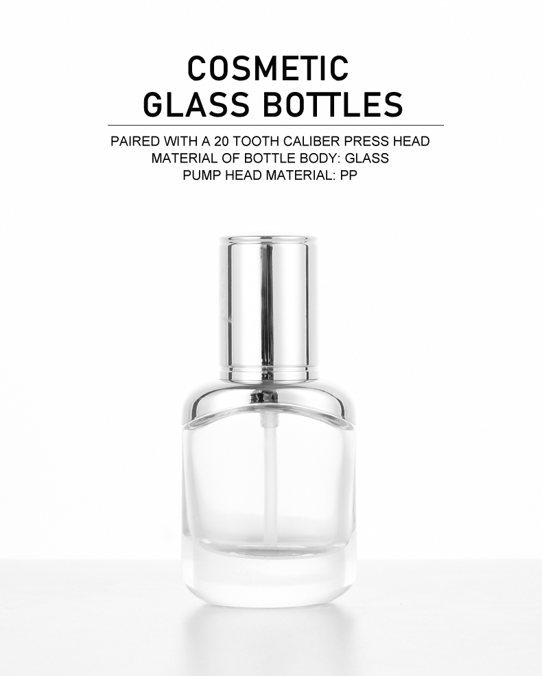 base de maquillaje líquida 30ml Glass Foundation Bottle / Cosmetic Lotion Bottle