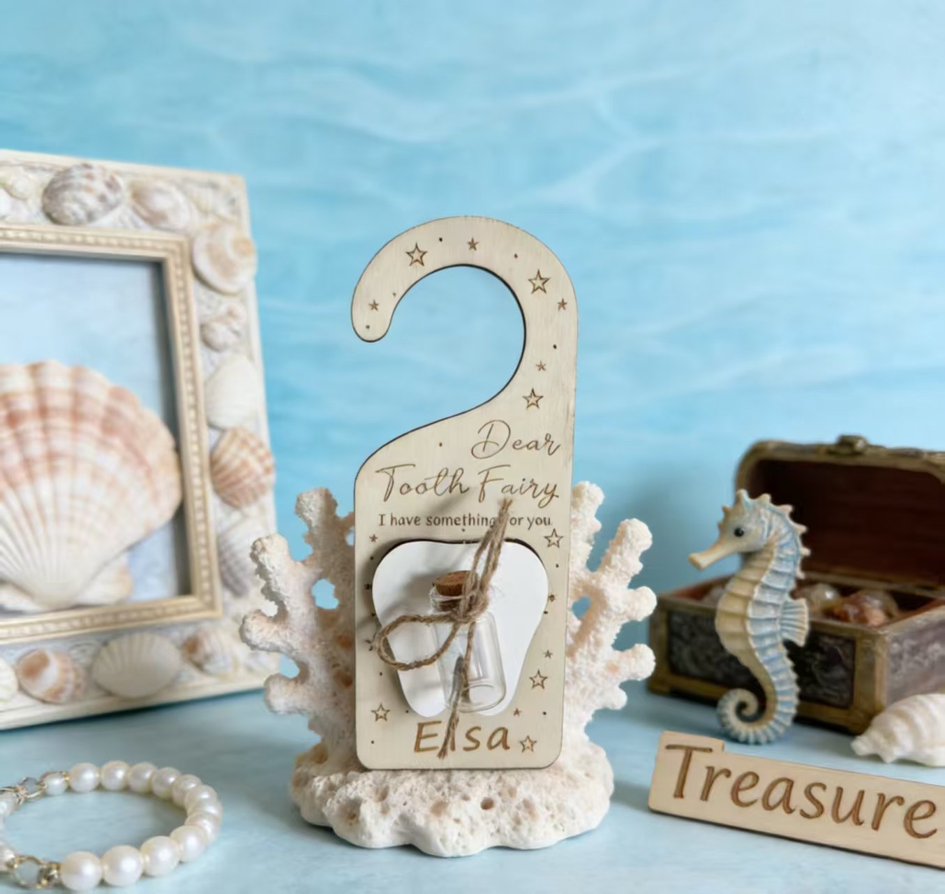 Holidays, gifts Children's Tooth Fairy Door Hanger Pendant