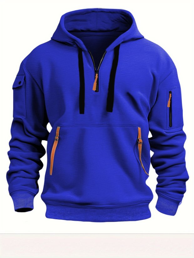 Hooded zip-up jacket with ribbon ties Streamer Hooded Zip-Up