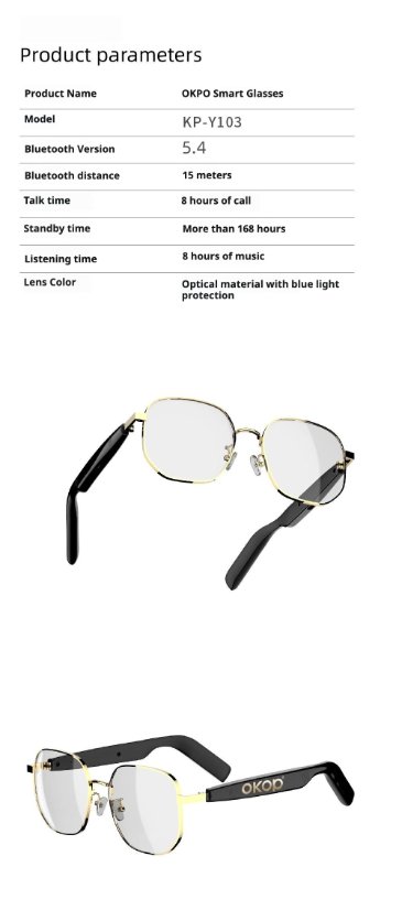 Smart glasses KP-Y103 Smart bluetooth glasses