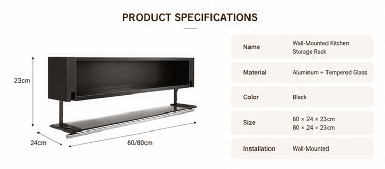 Dish Rack Wall‑Mounted Kitchen Shelf