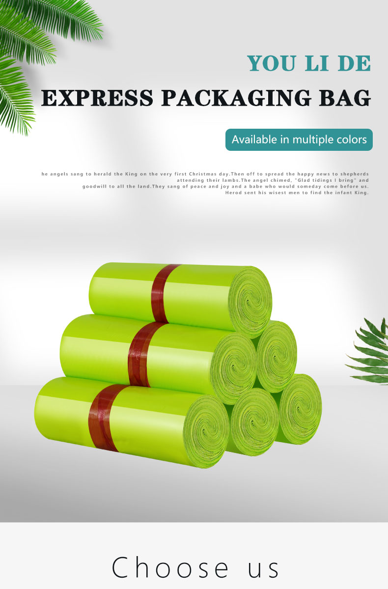 Green Poly Mailers Green Virgin-Plastic Poly Mailer Bags