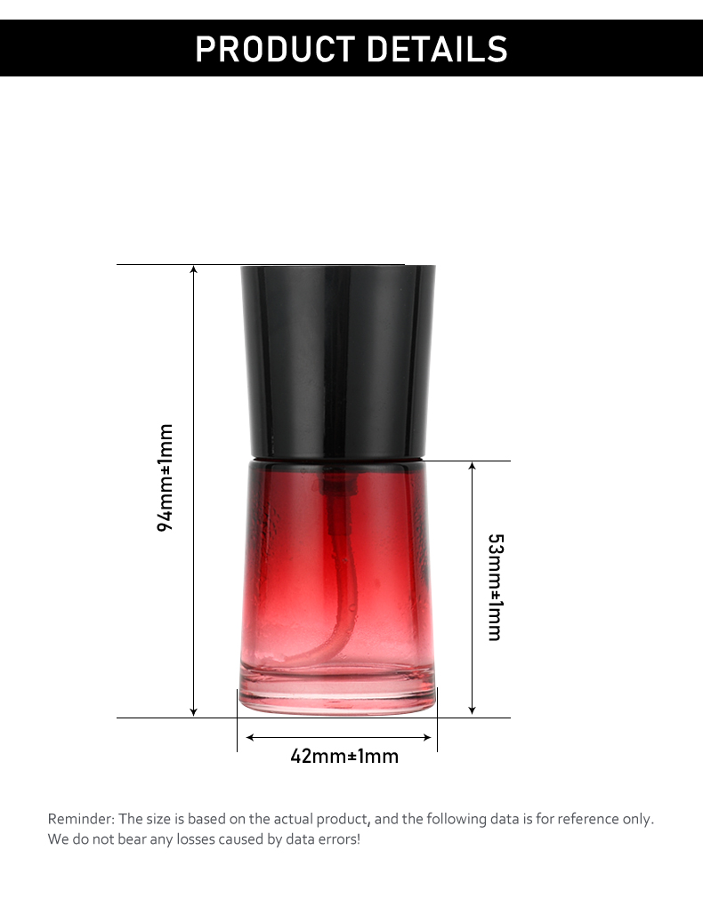 base de maquillaje líquida 30ml Flat Glass Foundation Bottle
