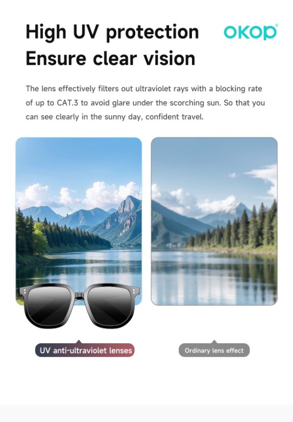 Smart glasses KP-Y104 Smart AI Bluetooth Sunglasses