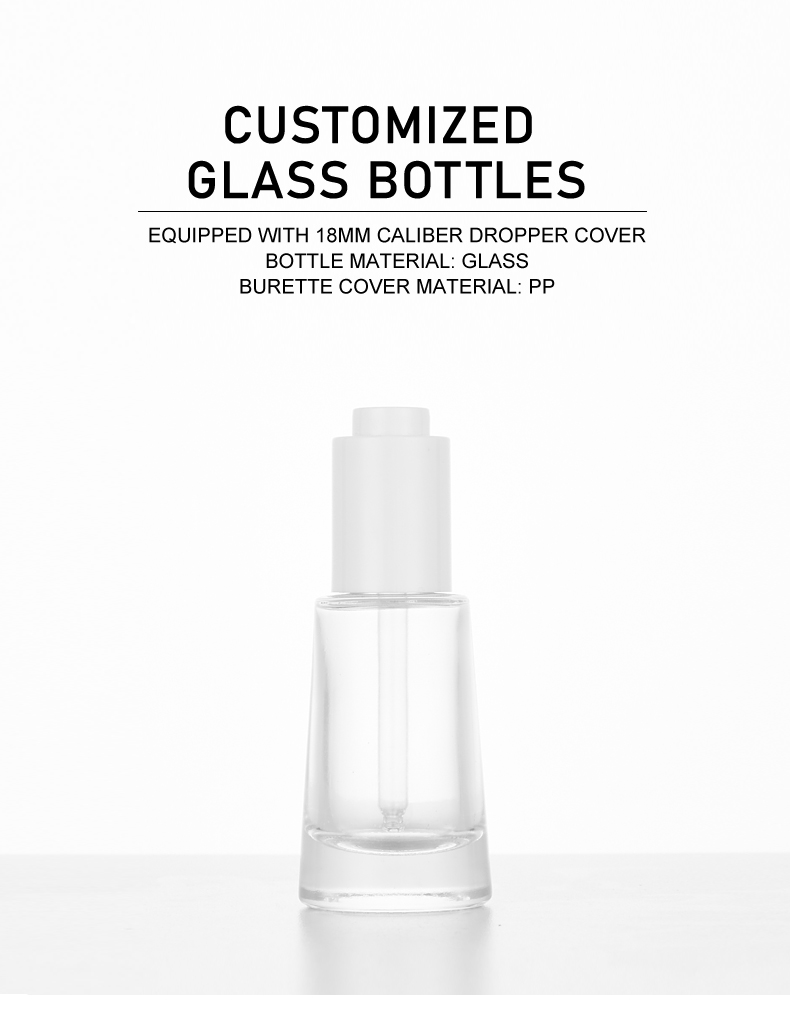 frasco cuentagotas 30ml Premium Press-Type Dropper Bottle for Essential Oil & Serum