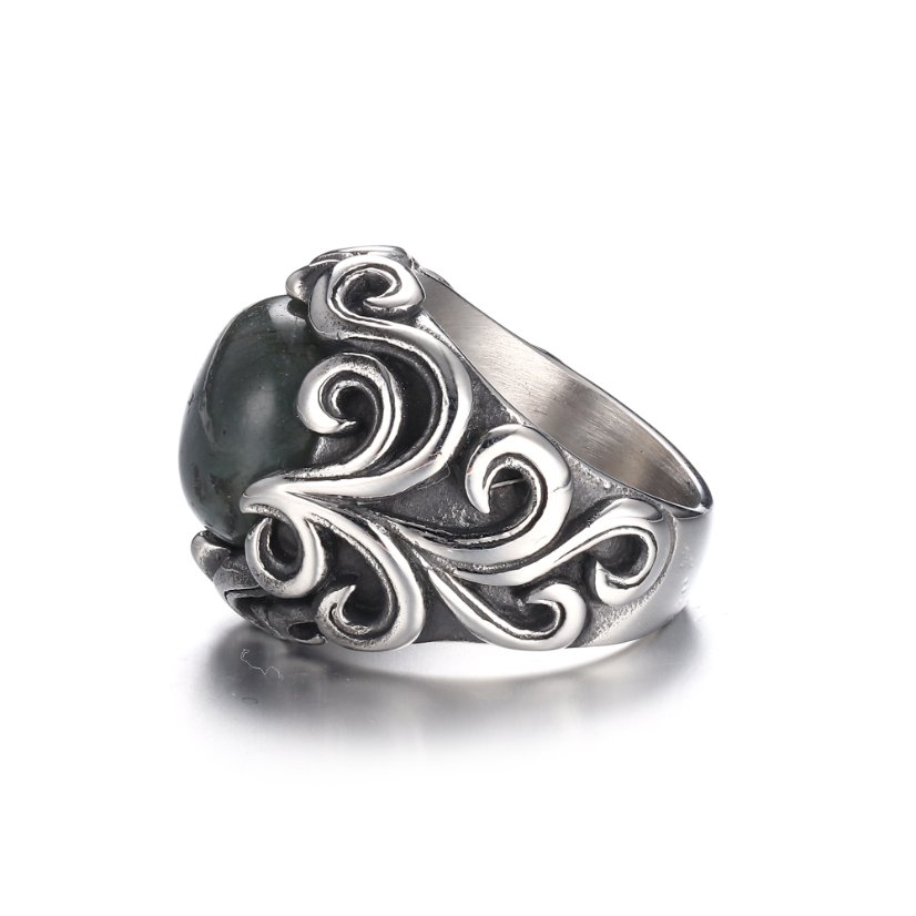 Rings Gothic Moonstone Stainless Steel Ring