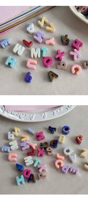 High-Quality UV Beads UV letter beads-668