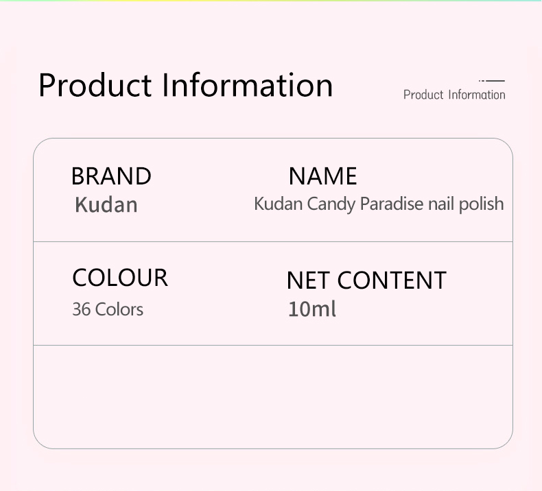 Water‑Based Nail Polish Candy Land Water-Based Nail Polish