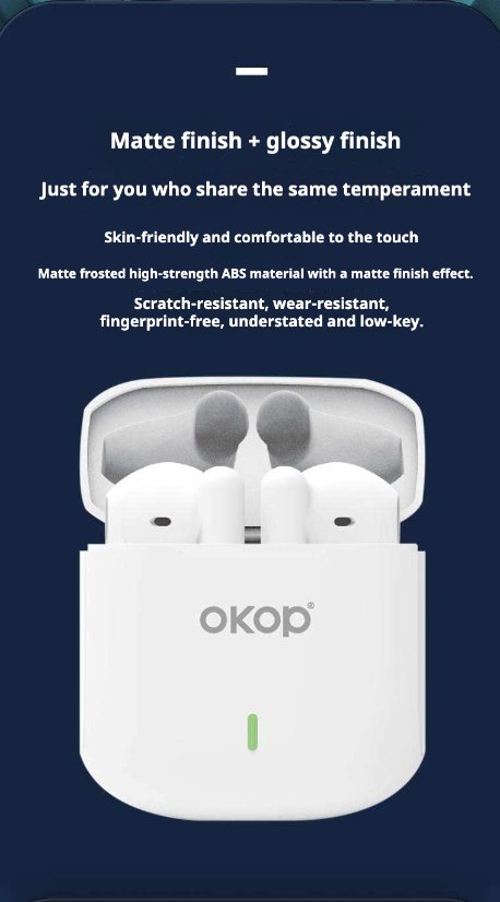 TWS Earbuds KP-211 Wireless Bluetooth semi-in-ear Earphones